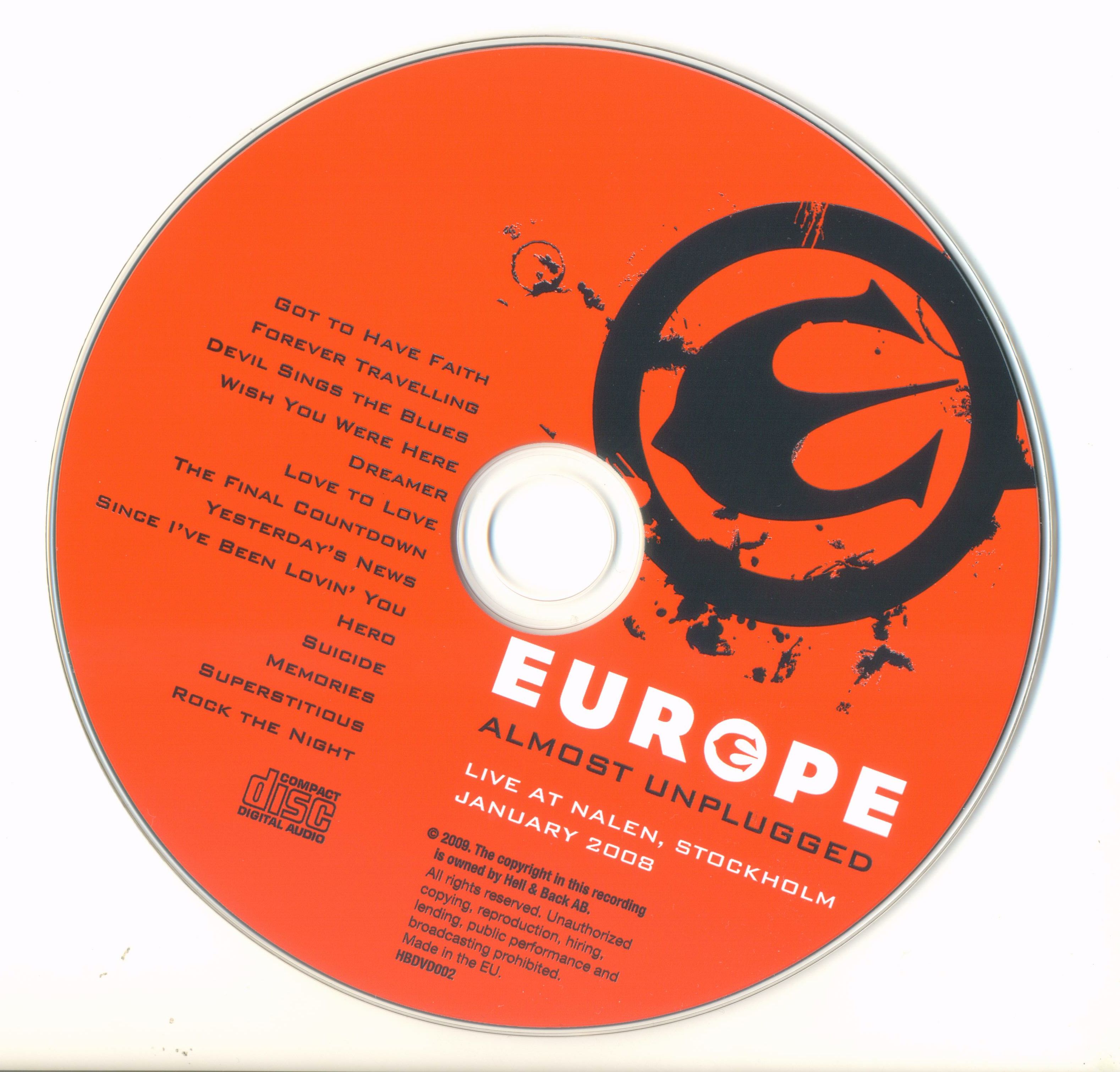 Europe  Almost Unplugged : CD